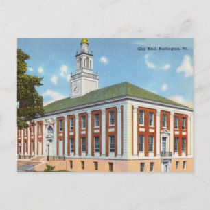 City Hall, Burlington, Vermont Vykort