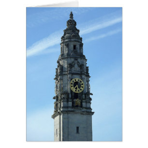 City Hall Clock Torn, Cardiff OBS Kort