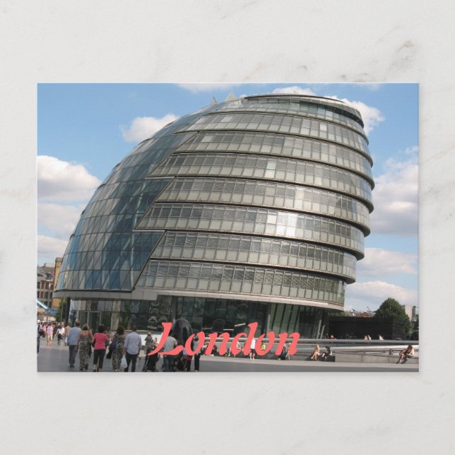 City Hall Mayors Office London UK-vykort Vykort (Framsida)