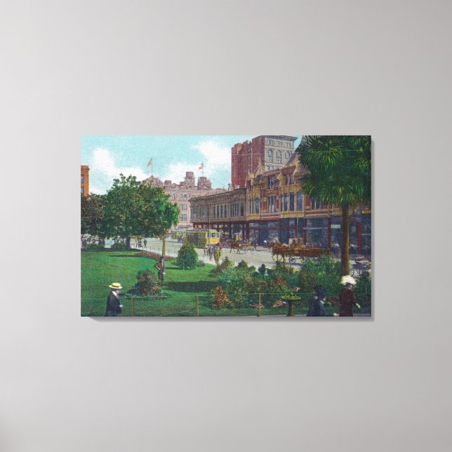 City Hall ParkOakland, CA Canvastryck (Framsida)