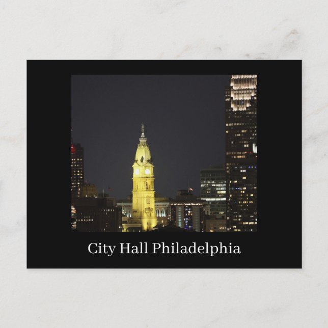 City Hall Philadelphia Postcard Vykort (Framsida)