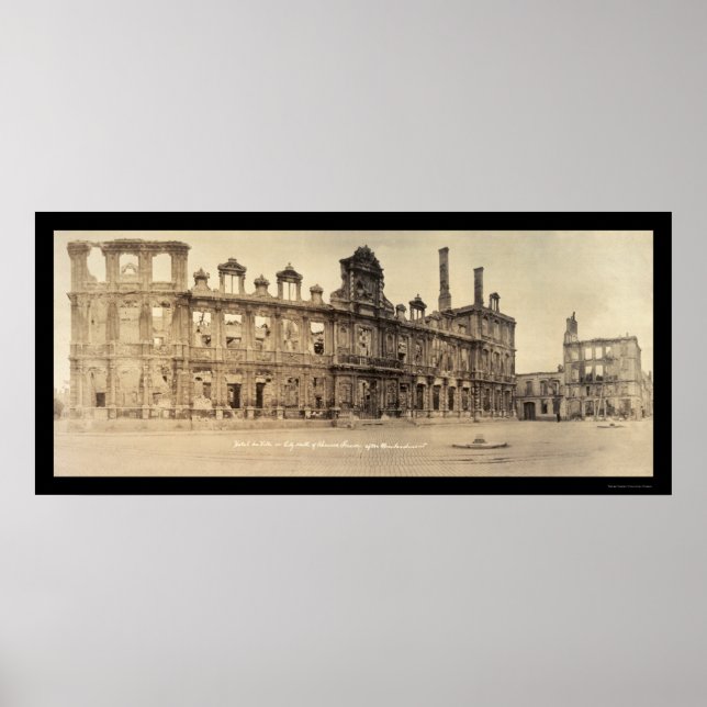 City Hall Rheims Photo 1919 Poster (Framsidan)