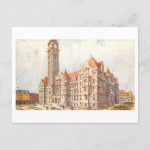 City Hall Toronto Canada Vintage Vykort