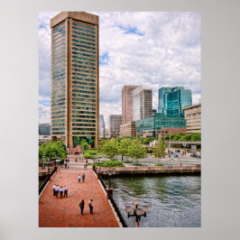 City - Harbor Place - Baltimore World Trade Center Poster