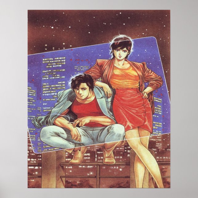 City Hunter Ryo Saeba Kaori Poster (Framsidan)