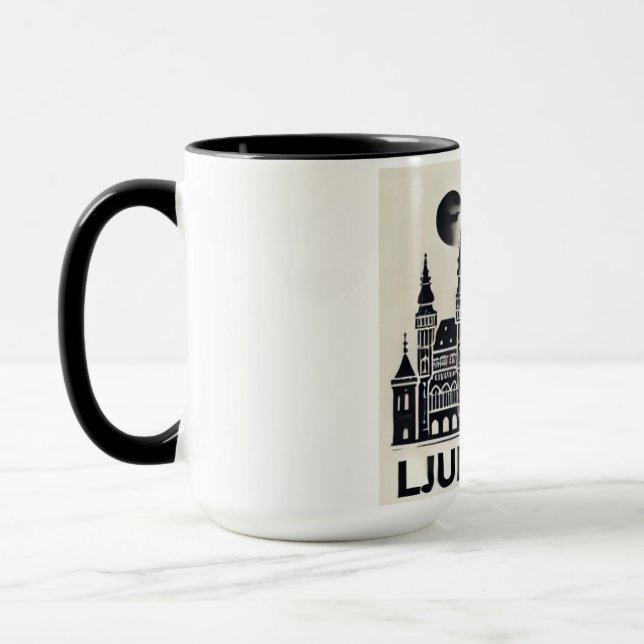 City kaffe mugg- Ljubliana Mugg (Vänster)
