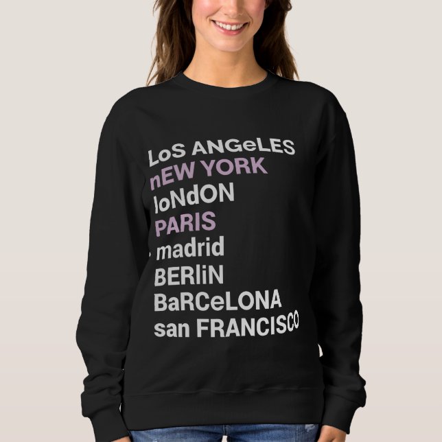 City Kärlek - City List Los Angeles  T Shirt (Framsida)