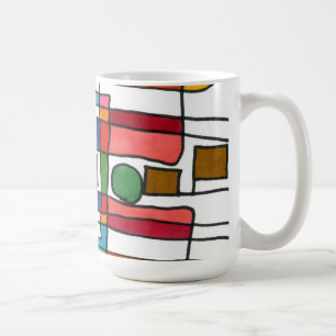 ’City Karta’ Abstract Design Mugg