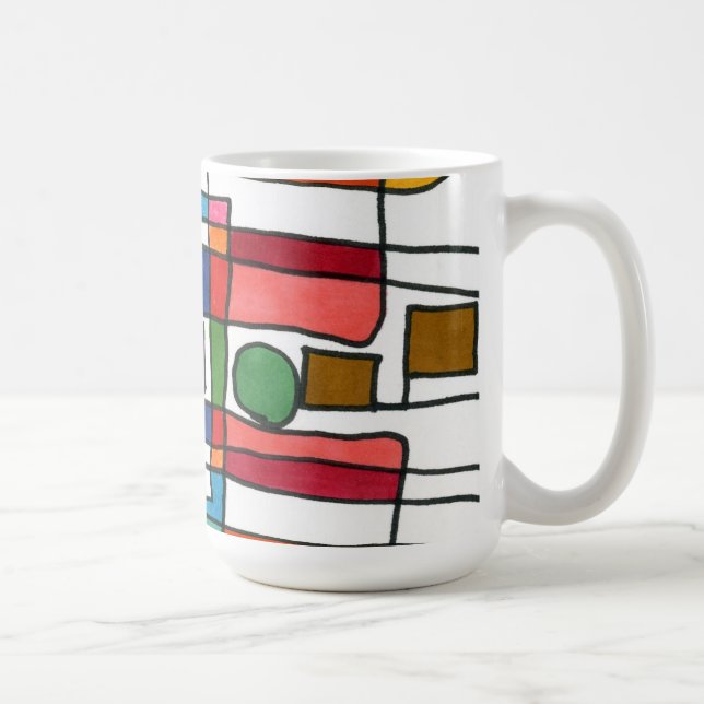 ’City Karta’ Abstract Design Mugg (Höger)
