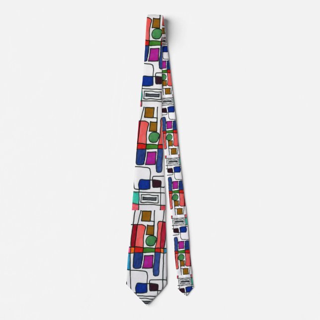 ’City Karta’ Abstract Design Tie Slips (Framsida)