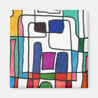 "City Karta" Abstrakt Magnet