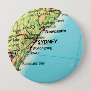City Karta i Sydney i Australien Knapp