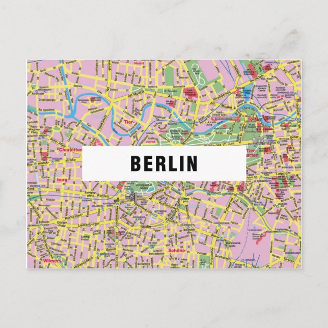 CITY KARTA POSTCARDS ♥ Berlin Vykort (Framsida)