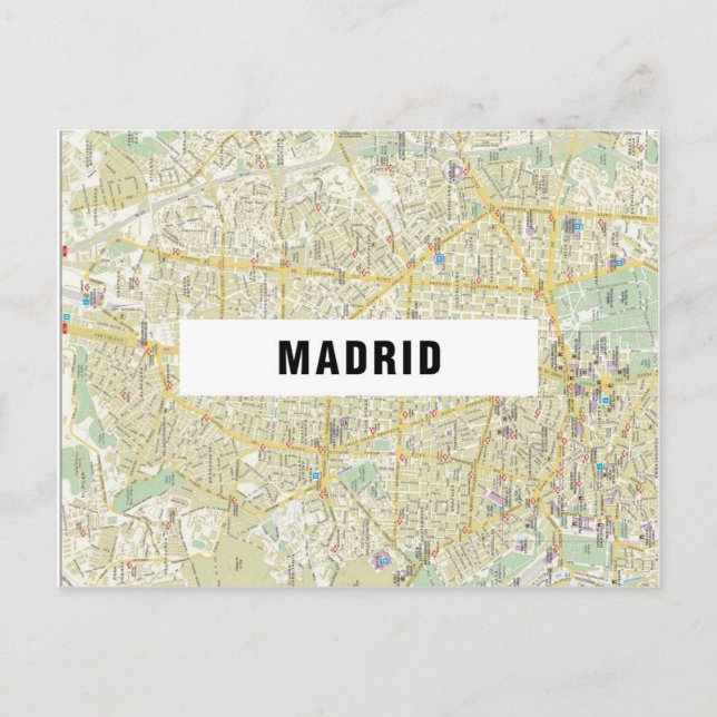 CITY KARTA POSTCARDS ♥ Madrid Vykort (Framsida)