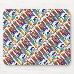 ’City Karta’ Tiled Abstract Design Mousepad Musmatta