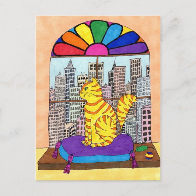 City Kattunge Vykort (Framsida)