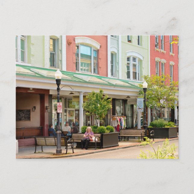 City - Kingston NY - Historic Kingston Vykort (Framsida)