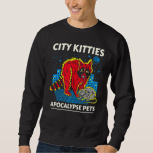 City Kitties Apocalypse Husdjur Tvättbjörn Pungråt Lång Ärmad Tröja