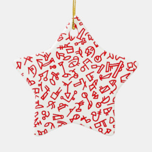 City Life Jazz Star Ornamet Julgransprydnad Keramik