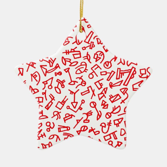 City Life Jazz Star Ornamet Julgransprydnad Keramik (Framsidan)