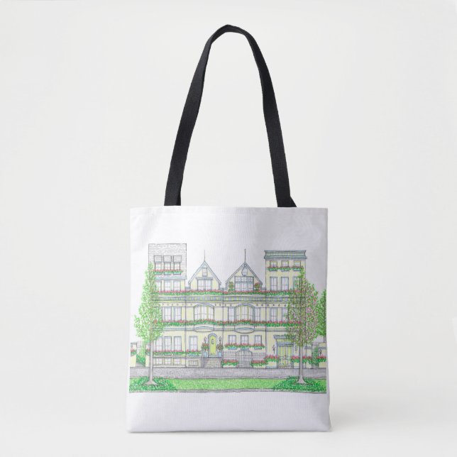 City Life Tote Bag Tygkasse (Framsida)