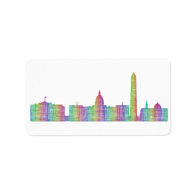 city_line_04_USA_Washington Adressetikett (Framsidan)