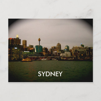 City Ljus Färg Vykort