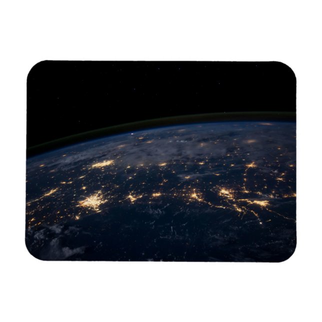 City Ljus of the Southern United Stater. Magnet (Horisontell)