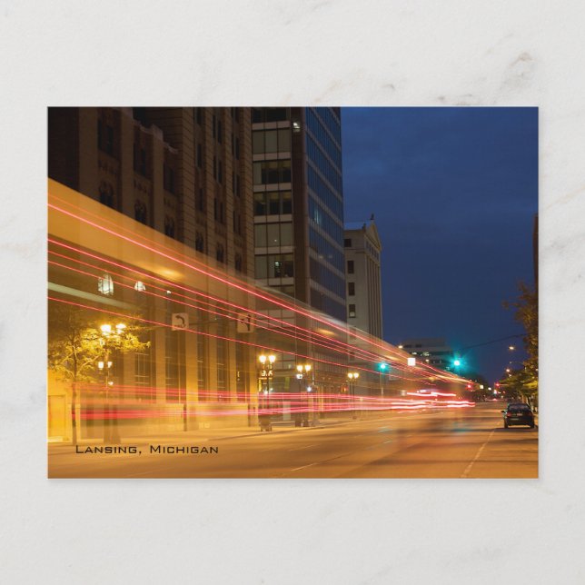 City Ljus Vykort (Framsida)