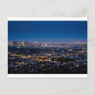 City Los Angeles Cityscape Skyline Downtown Vykort