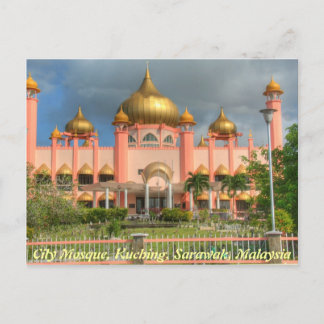 City Mosque, Kuching, Sarawak, Malaysia Vykort