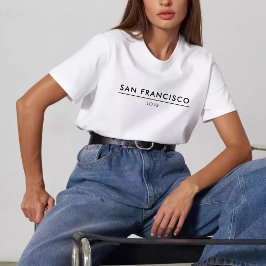CITY NAMN MODERN T SHIRT