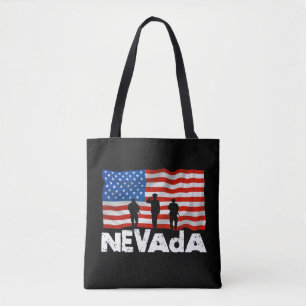 City Nevada American Flagga Tygkasse
