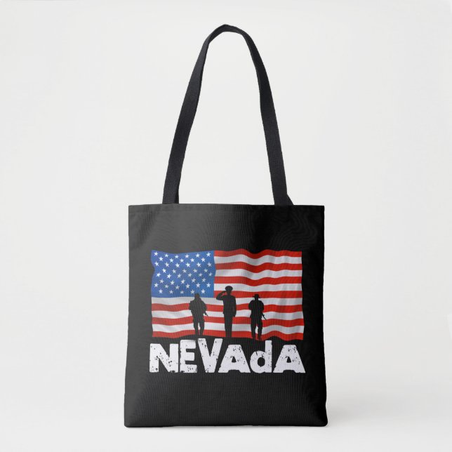 City Nevada American Flagga Tygkasse (Framsida)