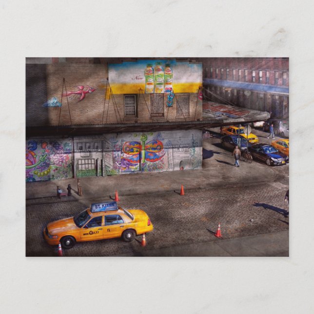 City - New York - Greenwich Village - Life's färg Vykort (Framsida)