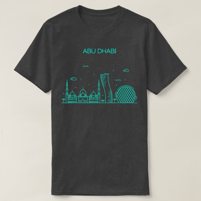 City Night Abu Dhabi T Shirt (Design framsida)