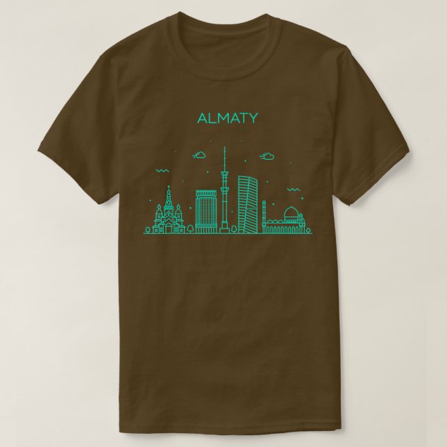 City Night Almaty T Shirt (Design framsida)