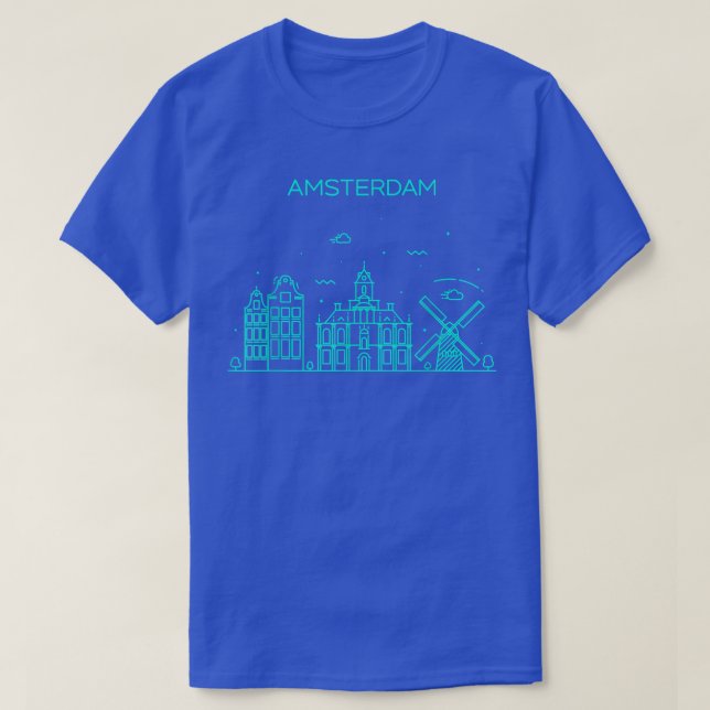 City Night Amsterdam T Shirt (Design framsida)