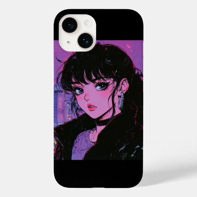 City Night Girl iphone case (Baksida)