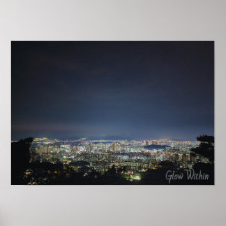 City Night Ljus Poster