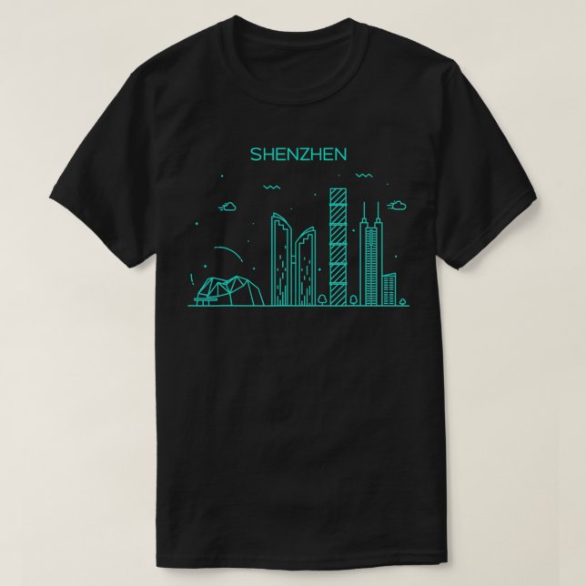 City Night Shenzhen T Shirt (Design framsida)
