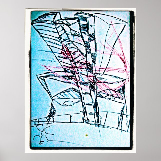 City Nose Teckning Poster (Framsidan)