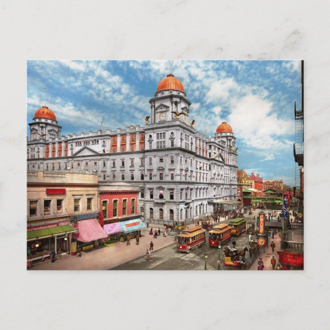 City - NY - kort levde Grand Central 1900 (Framsida)