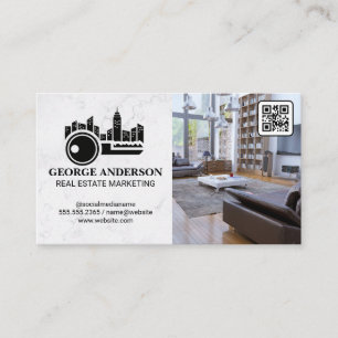 City Nyckel Logotyp   Levnadslokal   QR-kod Visitkort