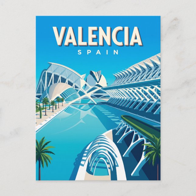 City of Arts and Sciences Spanien Vykort (Framsida)