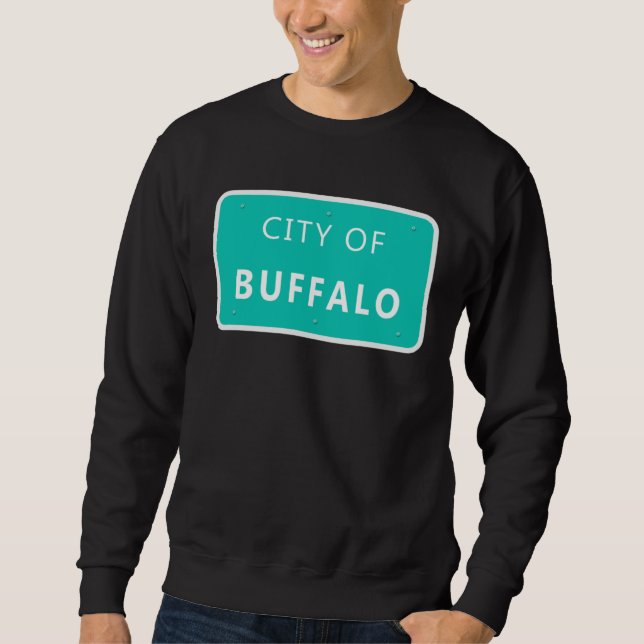City of Buffalo Ny Queen City 716 Men and Women Lång Ärmad Tröja (Framsida)