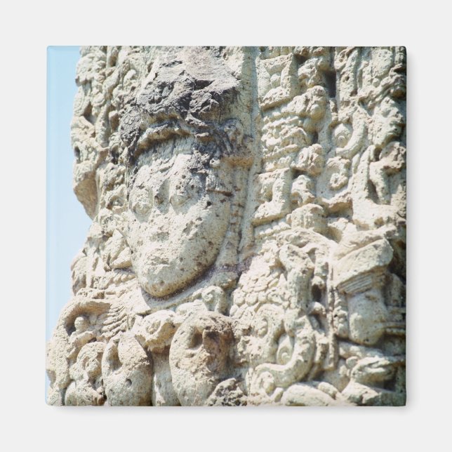 City of Copan Honduras Ancient Mayan Ruins Photo Magnet (Framsidan)
