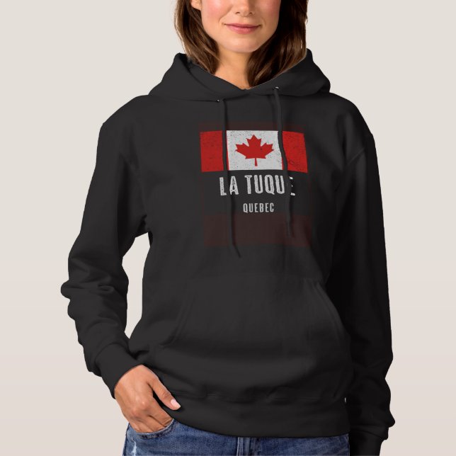 City of La Tuque  CANADA Canadian Flag Souvenir T Shirt (Framsida)