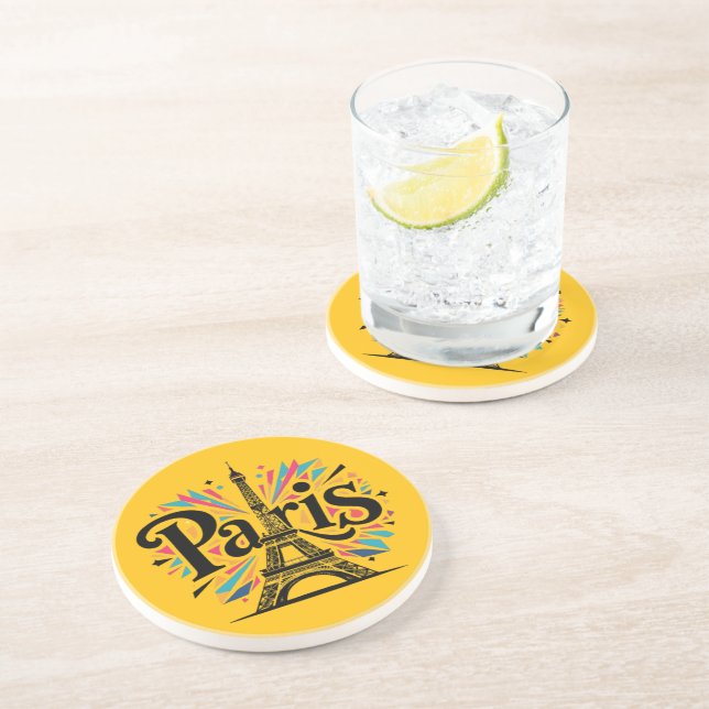 City of Lights: Bold Paris Typography Art Underlägg (Sidan)