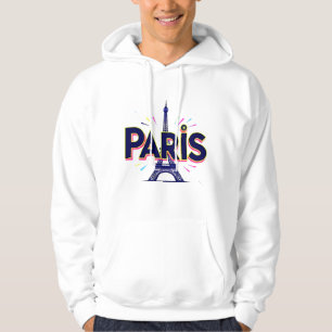 City of Ljus: Bold Paris Typography Art Hoodie